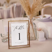 Carte numérique minimaliste de calligraphie modern