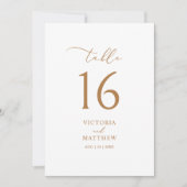 Carte numérique minimaliste d'or moderne (Devant)