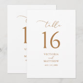 Carte numérique minimaliste d'or moderne (Devant / Derrière)