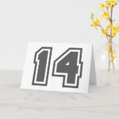 Carte Numéro 14 (Fleur jaune)