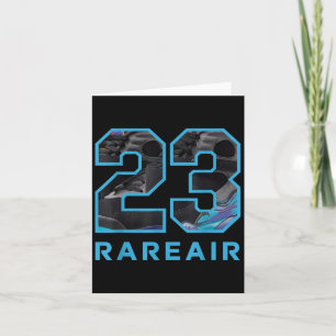 Carte Numéro 23 8 Aqua Tee assorti Graphique de couleur 