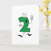 Carte Numéro 2e Anniversaire Tshirts et cadeaux (Fleur jaune)