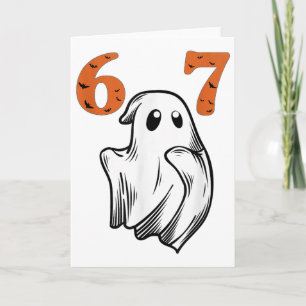 Carte Numéro 67 Correspond à Six Sept 6 7 Mème Halloween