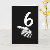 Carte Numéro 6 Duo correspondant 67 Mème Génération Alph (Fleur jaune)