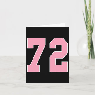 Carte Numéro 72 Pied rose Bysketbyll Cancer du sein A