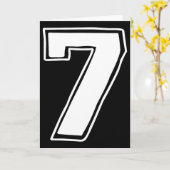Carte Numéro 7 Six Sept 6 7 Mème 67 Drôle 7e Anniversair (Fleur jaune)