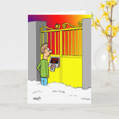 Carte Numéro de borne nacré de portes (Fleur jaune)