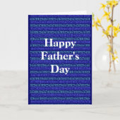 Carte Numéro de fête des pères, comptable, mathématiques (Fleur jaune)