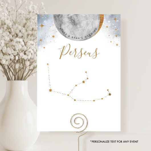 Carte Numéro de la Table Céleste, Constellation de Persé