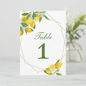 Carte Numéro de la table principale de la taille d (Debout devant)