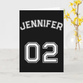 Carte Numéro de maillot de fille adolescente Toddler Nk  (Fleur jaune)