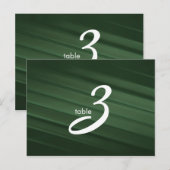 carte numéro de table (Devant / Derrière)