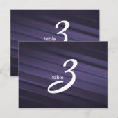carte numéro de table (Devant / Derrière)