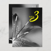 carte numéro de table (Devant / Derrière)