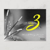 carte numéro de table (Dos)