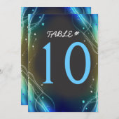 Carte Numéro de table Barbar Mitzvah (Devant / Derrière)