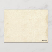 carte numéro de table - carte postale avec montgol (Dos)