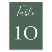 Carte Numéro de table Charme Wildwood (Dos)