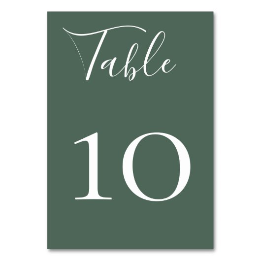 Carte Numéro de table Charme Wildwood (Par défaut)