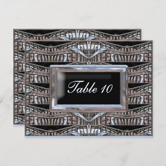 Carte Numéro de table Chrysler (Devant / Derrière)