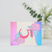 Carte Numéro de table Cotton Candy (Debout devant)