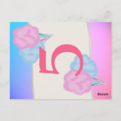 Carte Numéro de table Cotton Candy (Dos)