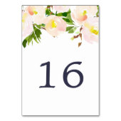 Carte Numéro de table de congé de printemps (Par défaut)