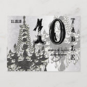 Carte Numéro de table de la feuille de lecture en  (Dos)