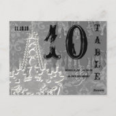 Carte Numéro de table de la feuille de lecture en  (Dos)