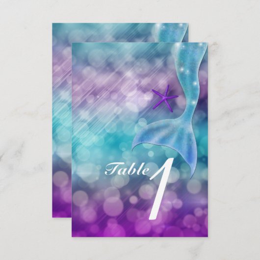 Carte numéro de table de la queue de siraid enchan (Devant / Derrière)