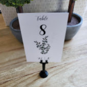 Carte Numéro de table Eucalyptus | MARIAGE