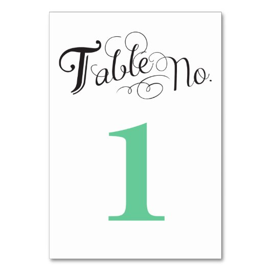 Carte Numéro de table Love Story (Dos)