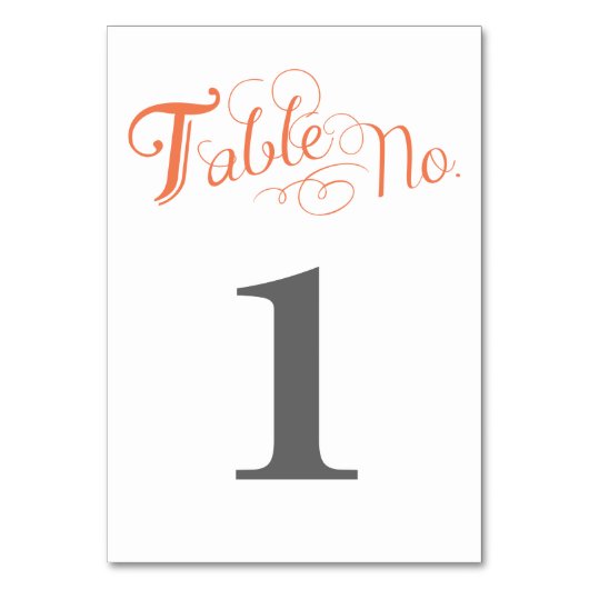 Carte Numéro de table Love Story (Dos)