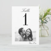 Carte Numéro de table Mariage Moments chères (5x7) (Debout devant)