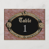 Carte Numéro de table Meredith (Devant)