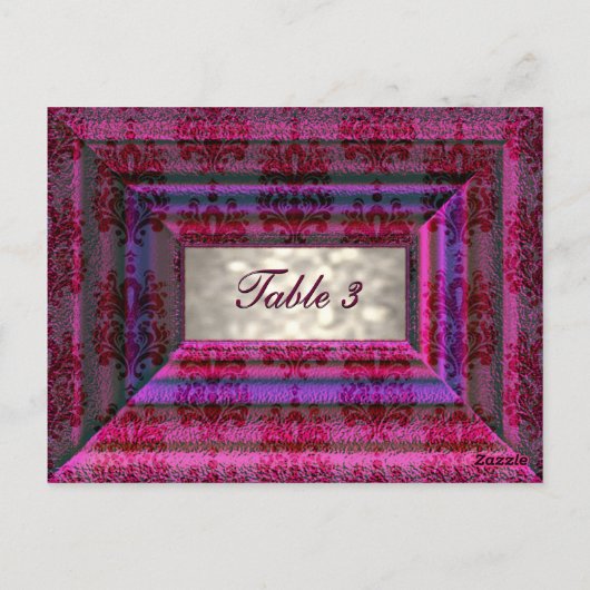 Carte Numéro de table Monteuxe (Dos)