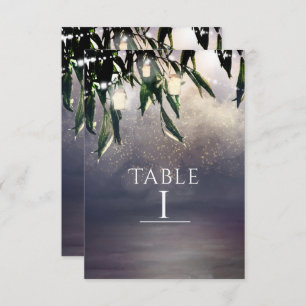 Carte Numéro de table Welow Tree & Mason Jars