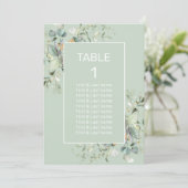 Carte Numéro de tableau Couleur Succulente, Minimalisme (Debout devant)