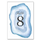 Carte Numéro de tableau de la grille aquarelle | B (Dos)