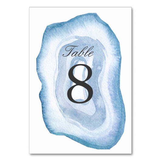 Carte Numéro de tableau de la grille aquarelle | B (Par défaut)