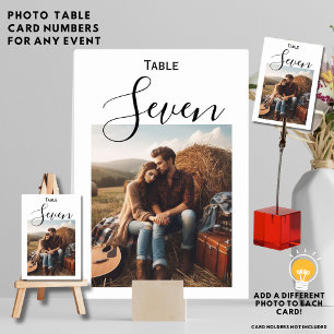 ⭐ CARTE NUMÉRO DE TABLEAU DE PHOTOGRAPHIES - Super