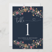 Carte Numéro de tableau des Fleurs sauvages de la Marine (Devant)