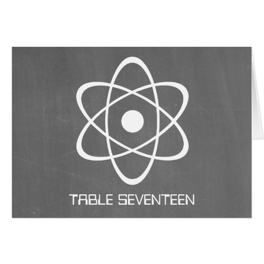 Carte numéro de tableau ivoire atomique (Devant horizontal)