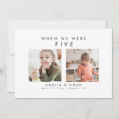 Carte Numéro de tableau moderne simple Mariage pour bébé (Devant)