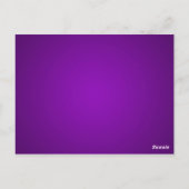 Carte Numéro de tableau Whimsical Purple Double Vé (Dos)