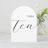 Carte numéro dix de table (Debout devant)