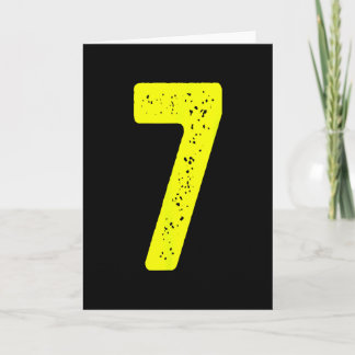 Carte Numéro drôle 7 67 Costume de groupe assorti Mème S