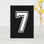 Carte Numéro Drôle 7 67 Costume de Mème de Groupe Corres (Fleur jaune)