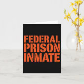 Carte Numéro d'uniforme de détenu de prison fédérale drô (Fleur jaune)