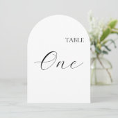 Carte numéro un de table (Debout devant)